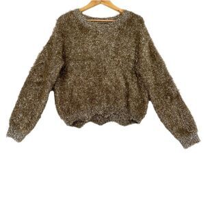 ~LucyParis Metallic Thread Sweater NWT L